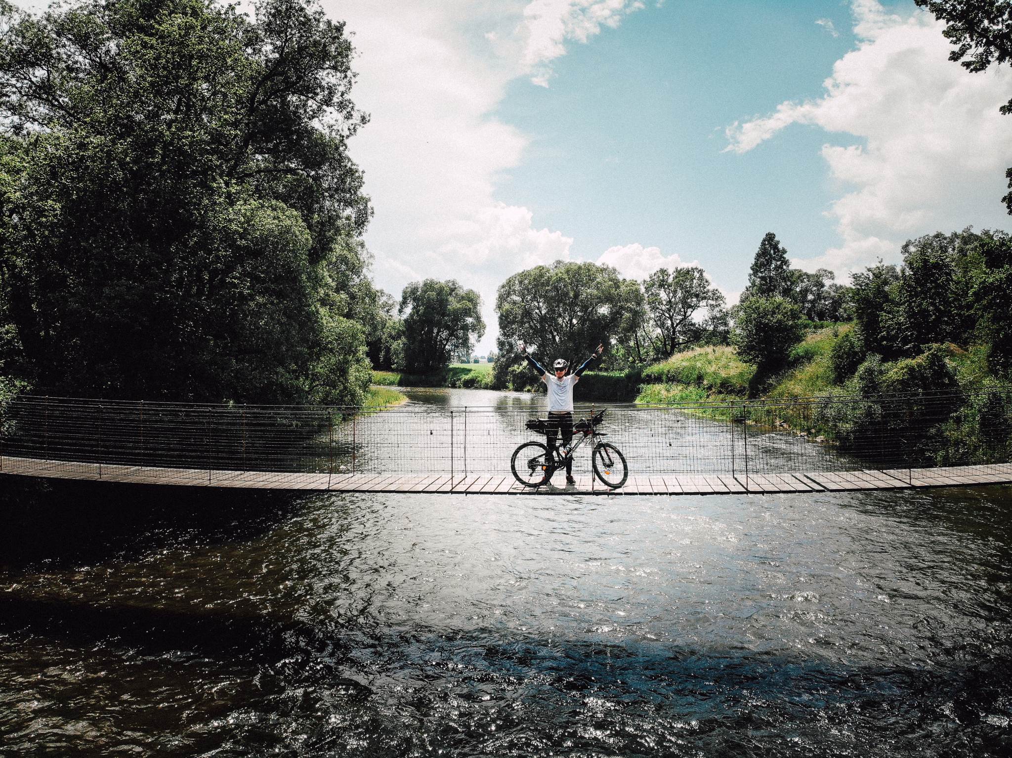 Riding my bike
