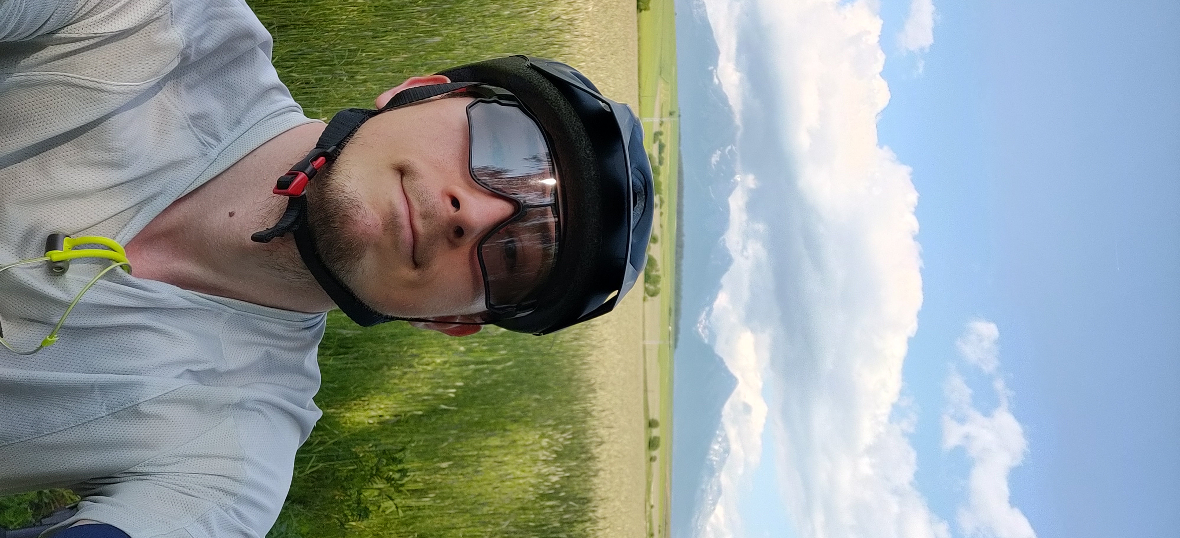 Riding my bike